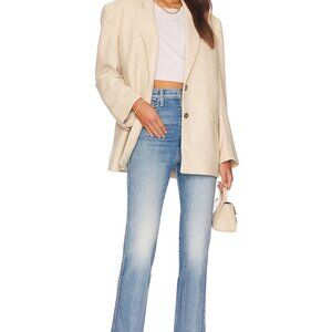 Mother Ultra High Waisted Frisky Flood Denim Jeans - 26